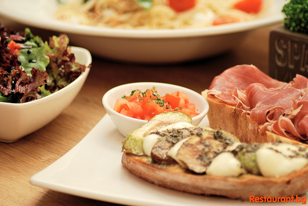 The food at Spaghetti Kitchen