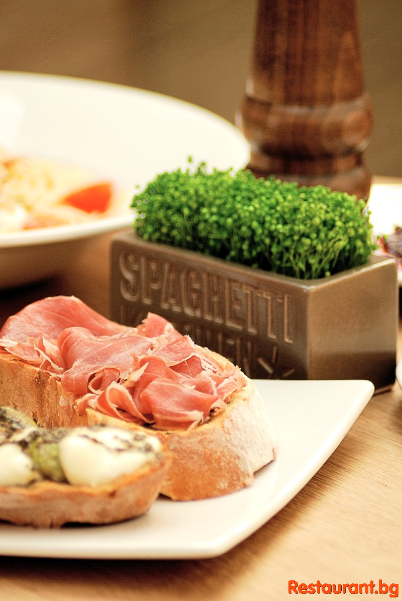 The food at Spaghetti Kitchen