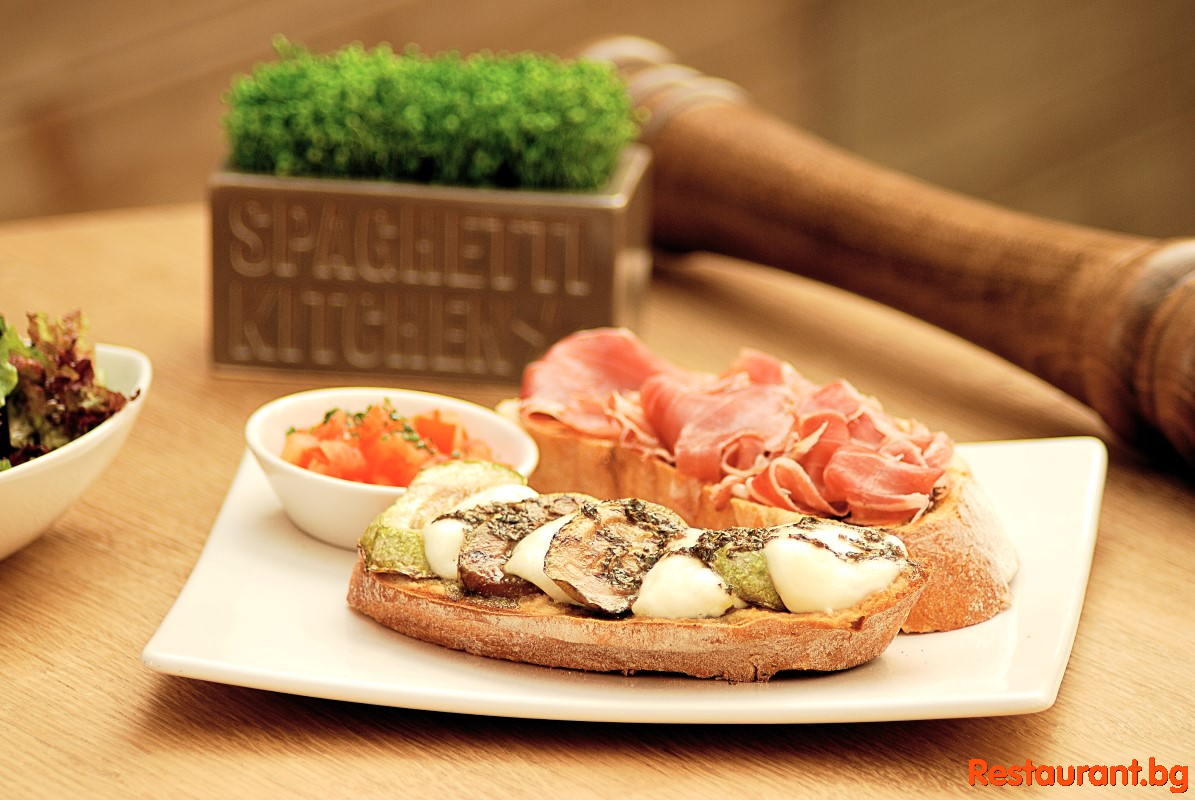 The food at Spaghetti Kitchen