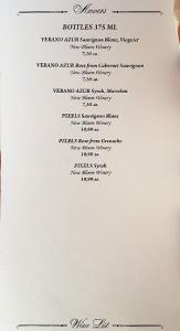 Wine List ANVERS