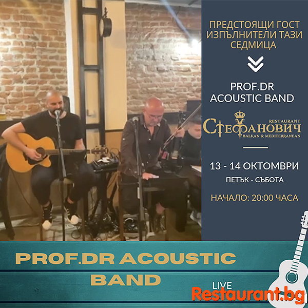 Music Live Weekend - Prof. Dr. Acoustic band Music Live Weekend - Prof. Dr. Acoustic band